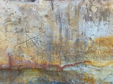 Sand Wall V Black Ornate Wood Framed Art Print with Double Matting by Grayscale