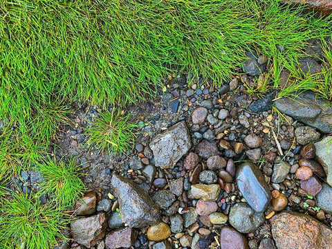 Boundary I White Modern Wood Framed Art Print with Double Matting by Grayscale