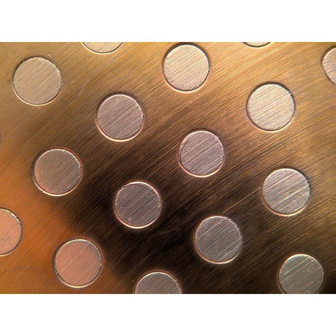 Steel Dots I Black Modern Wood Framed Art Print by Grayscale