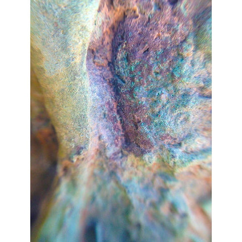 Oxidized Metal I Black Modern Wood Framed Art Print by Grayscale