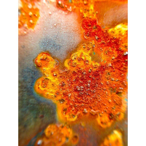 Oxidized Metal VIII White Modern Wood Framed Art Print by Grayscale