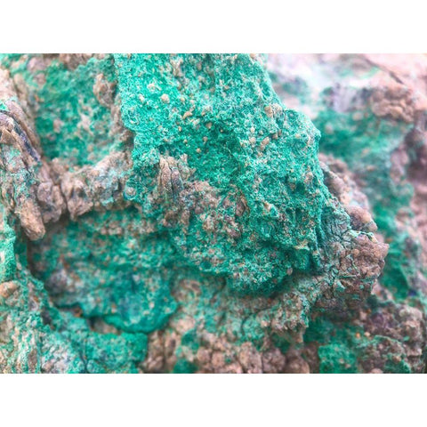 Turquoise Rock II White Modern Wood Framed Art Print by Grayscale