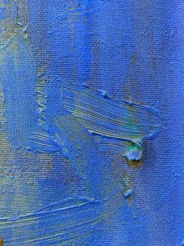 Brush Strokes I Black Ornate Wood Framed Art Print with Double Matting by Grayscale