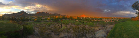 Red Hour I White Modern Wood Framed Art Print with Double Matting by Grayscale