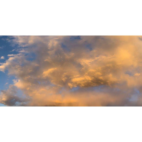 Cloudy Sky II White Modern Wood Framed Art Print by Grayscale