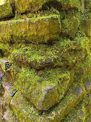 Stone Stack I White Modern Wood Framed Art Print with Double Matting by Grayscale