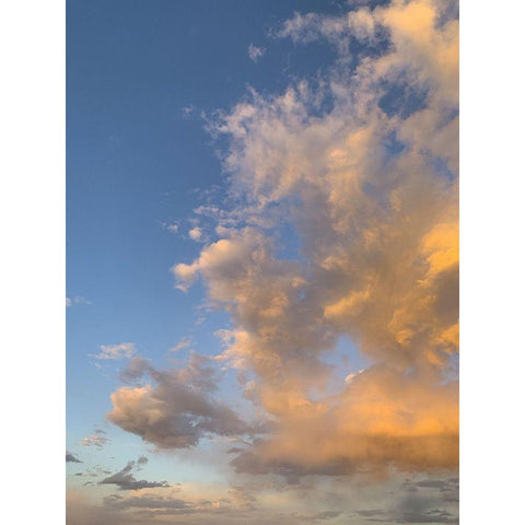 Cloudy Sky XI White Modern Wood Framed Art Print by Grayscale