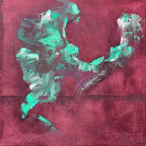 Shaman Dance VI Gold Ornate Wood Framed Art Print with Double Matting by Grayscale