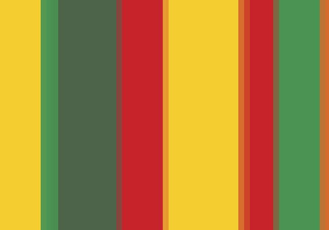 Warm Stripes VIII White Modern Wood Framed Art Print with Double Matting by Grayscale