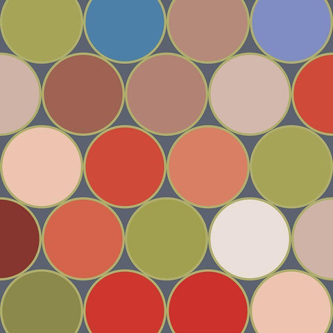 Bright Circles X White Modern Wood Framed Art Print by Grayscale