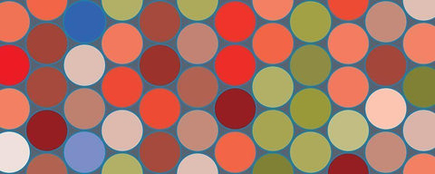 Bright Circles XI White Modern Wood Framed Art Print with Double Matting by Grayscale