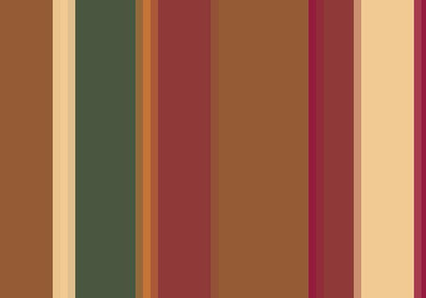 Warm Stripes XIII White Modern Wood Framed Art Print with Double Matting by Grayscale