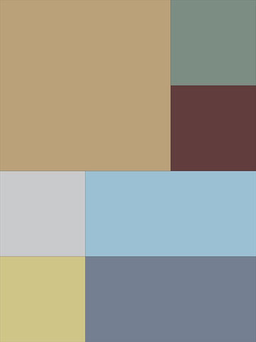 Soft Blocks III White Modern Wood Framed Art Print with Double Matting by Grayscale