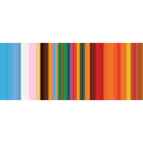 Bright Pinstripes III Black Modern Wood Framed Art Print with Double Matting by Grayscale