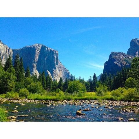 El Capitan III White Modern Wood Framed Art Print by Grayscale