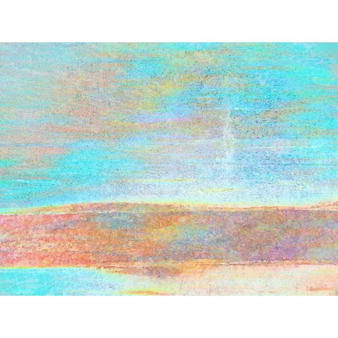 Landscape  Gold Ornate Wood Framed Art Print with Double Matting by Popcorn