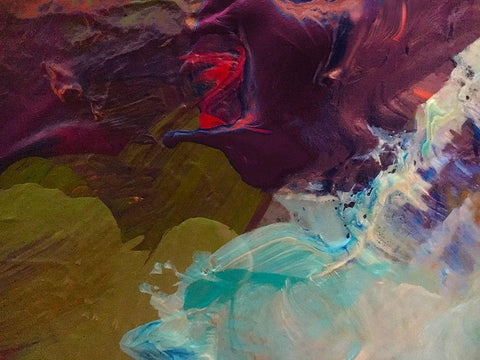 Reflection I White Modern Wood Framed Art Print with Double Matting by Popcorn