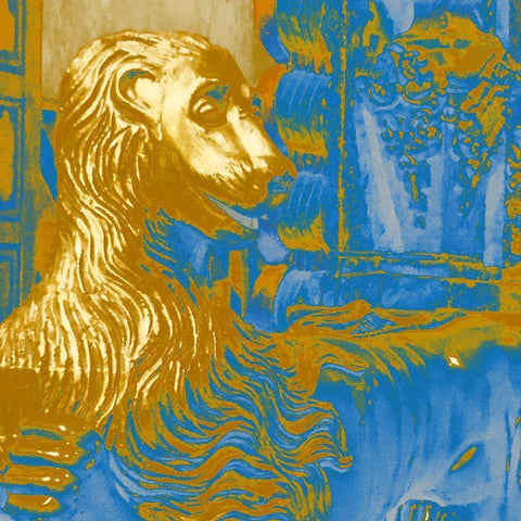 San Xavier Del Bac: Giffordâ€™s Lion Black Modern Wood Framed Art Print by Popcorn