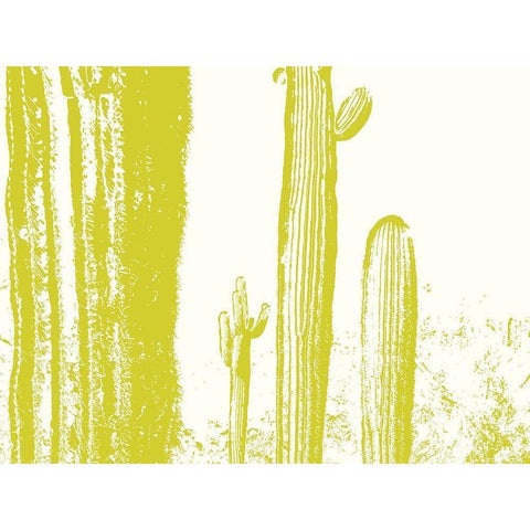 Desert Silhouette V Black Modern Wood Framed Art Print with Double Matting by Popcorn