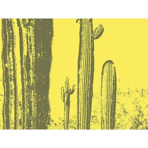 Desert Silhouette X Black Modern Wood Framed Art Print by Popcorn