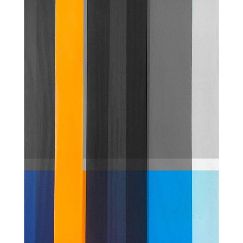 Stripes IV White Modern Wood Framed Art Print by Tenoever, William