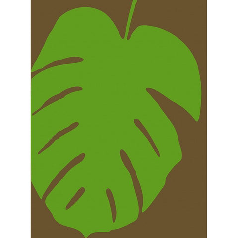 Monstera Stylized I Gold Ornate Wood Framed Art Print with Double Matting by Tenoever, William