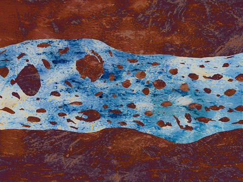 Cholla Stylized II White Modern Wood Framed Art Print with Double Matting by Tenoever, William