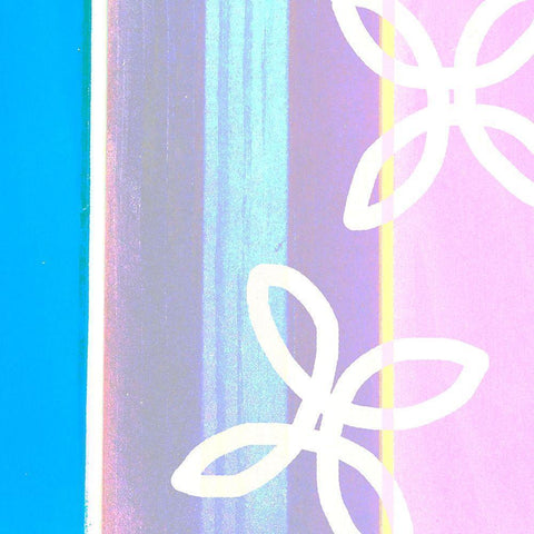 Flowers Stylized II Black Modern Wood Framed Art Print by Tenoever, William