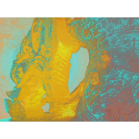 Dragon I White Modern Wood Framed Art Print by Tenoever, William