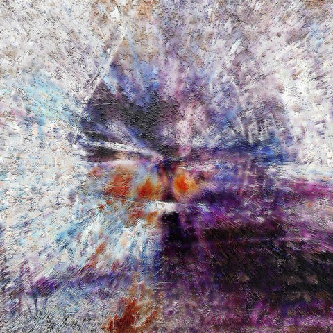 Neutrino in Flash White Modern Wood Framed Art Print with Double Matting by Tenoever, William