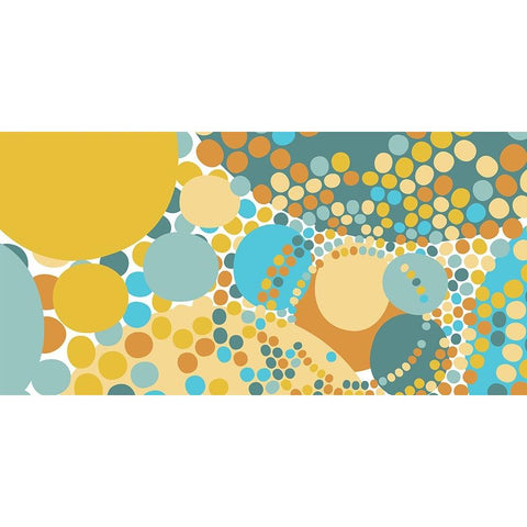 Molecular Black Modern Wood Framed Art Print with Double Matting by Tenoever, William