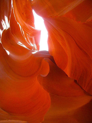 Antelope Canyon II White Modern Wood Framed Art Print with Double Matting by Popcorn
