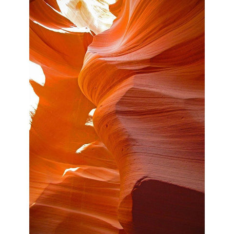Antelope Canyon IV White Modern Wood Framed Art Print by Popcorn