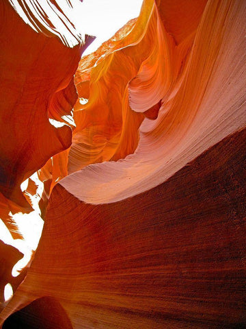 Antelope Canyon VI White Modern Wood Framed Art Print with Double Matting by Popcorn