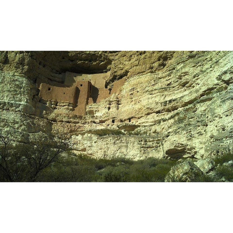 Montezumaâ€™s Castle Gold Ornate Wood Framed Art Print with Double Matting by Popcorn