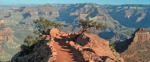 Grand Canyon 11: South Kaibab I White Modern Wood Framed Art Print with Double Matting by Popcorn