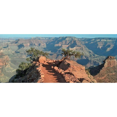Grand Canyon 11: South Kaibab I Black Modern Wood Framed Art Print with Double Matting by Popcorn