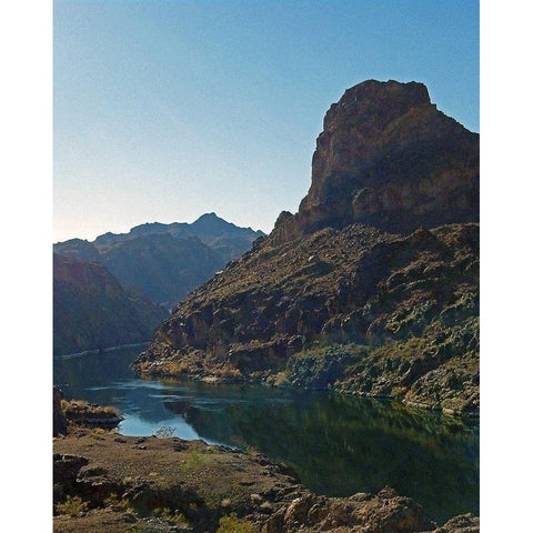 Arizona Hot Springs Black Modern Wood Framed Art Print with Double Matting by Popcorn