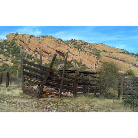 Hackberry Springs White Modern Wood Framed Art Print by Popcorn