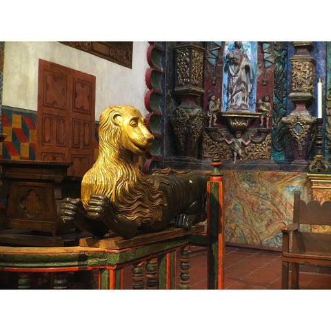 San Xavier Del Bac VI Gold Ornate Wood Framed Art Print with Double Matting by Popcorn