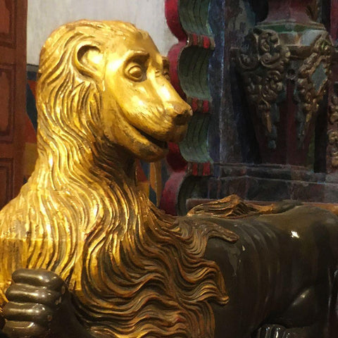 San Xavier Del Bac VII Black Ornate Wood Framed Art Print with Double Matting by Popcorn