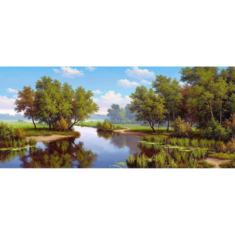 Silence  Gold Ornate Wood Framed Art Print with Double Matting by Babichev, Vyacheslav