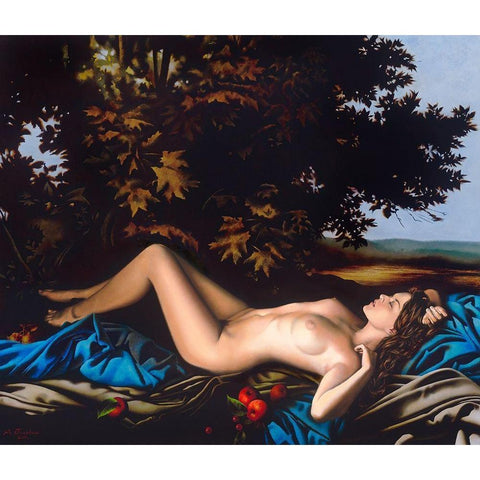 Dream White Modern Wood Framed Art Print by Golovin, Konstantin