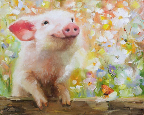 My name is Boris Black Ornate Wood Framed Art Print with Double Matting by Kotinova, Galina