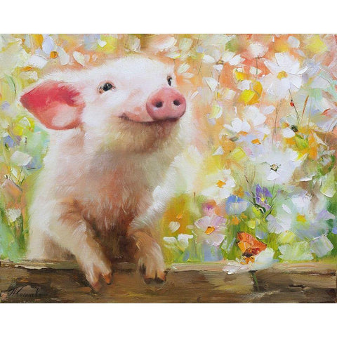 My name is Boris White Modern Wood Framed Art Print by Kotinova, Galina