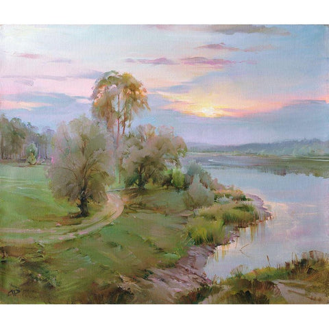 Motherland White Modern Wood Framed Art Print by Romanov, Roman