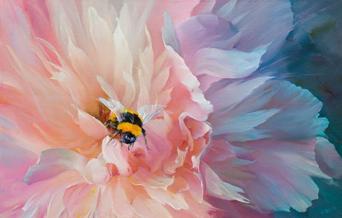 Day and night White Modern Wood Framed Art Print with Double Matting by Romanov, Roman