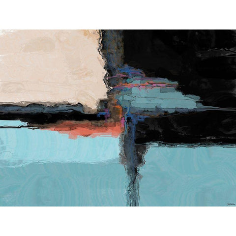 Bold I Gold Ornate Wood Framed Art Print with Double Matting by Tienhaara, Michael