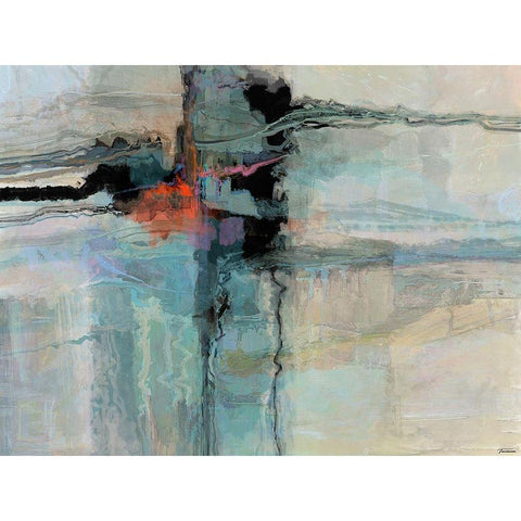 Bold II Black Modern Wood Framed Art Print with Double Matting by Tienhaara, Michael