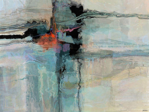 Bold II Black Ornate Wood Framed Art Print with Double Matting by Tienhaara, Michael